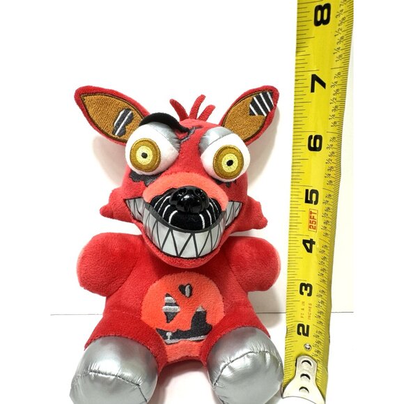 Funko Five Nights At Freddy's Nightmare Foxy Red Fox 8" Plush 2016 No Tush Tag - Picture 8 of 8